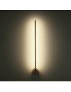 Kinkiet ścienny Sparo LED - złota lampa minimalistyczna do korytarza i przedpokoju z eleganckim designem