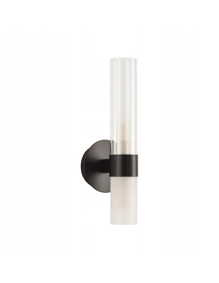 Kinkiet ścienny CANDELA czarny z podwójnym źródłem światła G9 – nowoczesne oświetlenie do eleganckich wnętrz.