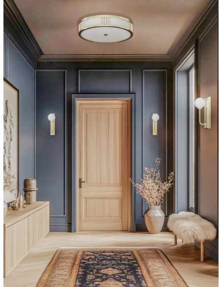 Plafon Sandro 50 - Elegancka lampa sufitowa w złotym kolorze od Orlicki Design do nowoczesnych wnętrz