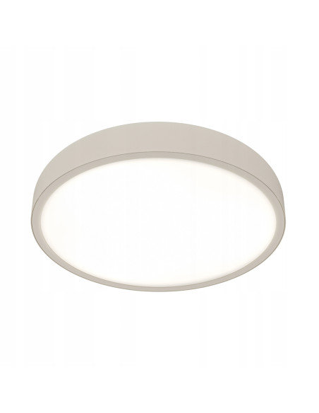 Nowoczesna lampa sufitowa Cedrone PL Toupe 30 CCT – matowa beżowa, LED, idealna do jadalni i wnętrz skandynawskich.