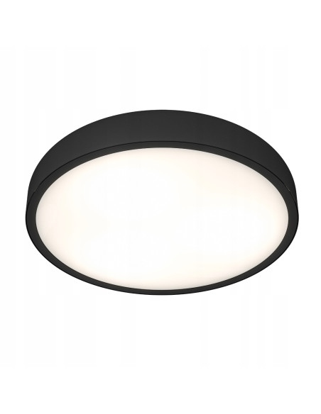 Lampa sufitowa LED Cedrone PL Nero 30 CCT - Nowoczesny plafon w matowej czerni, energooszczędny, idealny do wnętrz.