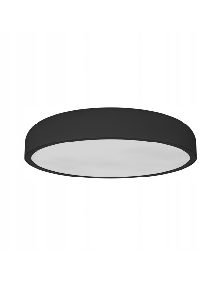 Lampa sufitowa LED Cedrone PL Nero 30 CCT - Nowoczesny plafon w matowej czerni, energooszczędny, idealny do wnętrz.