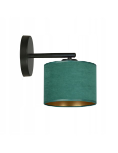 Lampa ścienna HILDE K1 w zielonym metalu - elegancka dekoracja do salonu i biura