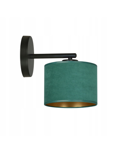 Lampa ścienna HILDE K1 w zielonym metalu - elegancka dekoracja do salonu i biura