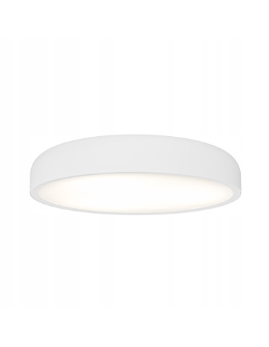 Plafon LED Cedrone Pl Bianco 30 cm - Regulacja CCT, Nowoczesny Design do Wnętrz, Biały Matowy Aluminum