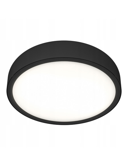Plafon LED Cedrone PL Nero 22 CCT - Czarny Matowy Plafon do Wnętrz Nowoczesnych i Skandynawskich