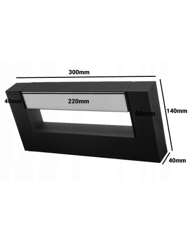 Lampa LED Aster czarna do łazienki, regulacja kąta, montaż poziomy/pionowy, IP54, 2x4W, idealna nad lustro i wannę