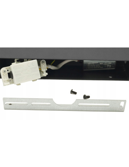 Lampa LED Aster czarna do łazienki, regulacja kąta, montaż poziomy/pionowy, IP54, 2x4W, idealna nad lustro i wannę