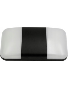 Nowoczesna lampa ścienna ogrodowa CARINA z aluminium 2x7W LED, czarna, IP54 – idealna do przestrzeni zewnętrznych