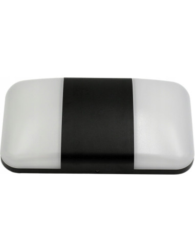 Nowoczesna lampa ścienna ogrodowa CARINA z aluminium 2x7W LED, czarna, IP54 – idealna do przestrzeni zewnętrznych