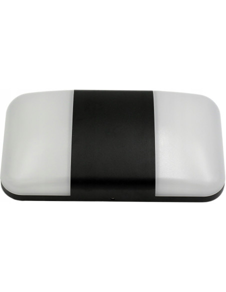 Nowoczesna lampa ścienna ogrodowa CARINA z aluminium 2x7W LED, czarna, IP54 – idealna do przestrzeni zewnętrznych