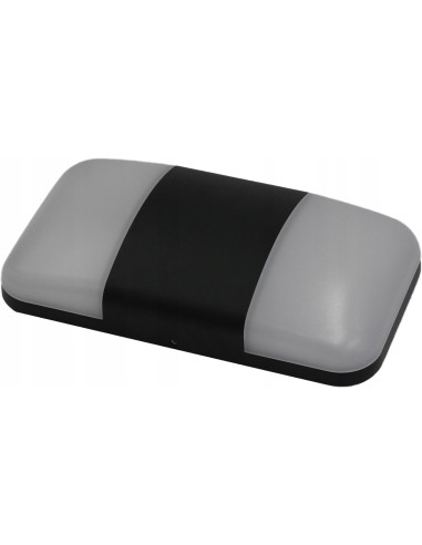 Nowoczesna lampa ścienna ogrodowa CARINA z aluminium 2x7W LED, czarna, IP54 – idealna do przestrzeni zewnętrznych