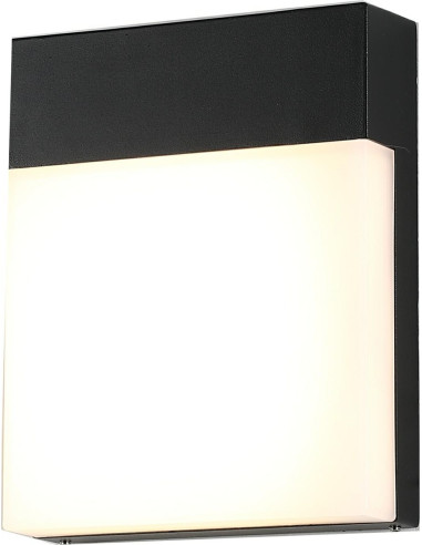 Kinkiet zewnętrzny Lumiled ARIES LED czarny IP54, nowoczesne oświetlenie tarasowe 15W, 1490 lumenów