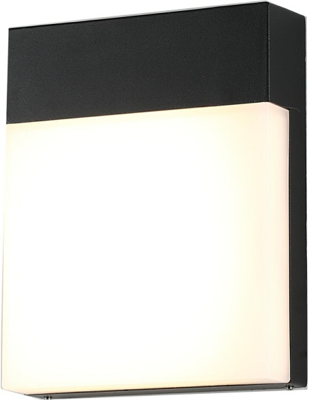 Kinkiet zewnętrzny Lumiled ARIES LED czarny IP54, nowoczesne oświetlenie tarasowe 15W, 1490 lumenów