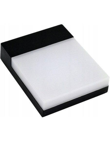 Kinkiet zewnętrzny Lumiled ARIES LED czarny IP54, nowoczesne oświetlenie tarasowe 15W, 1490 lumenów