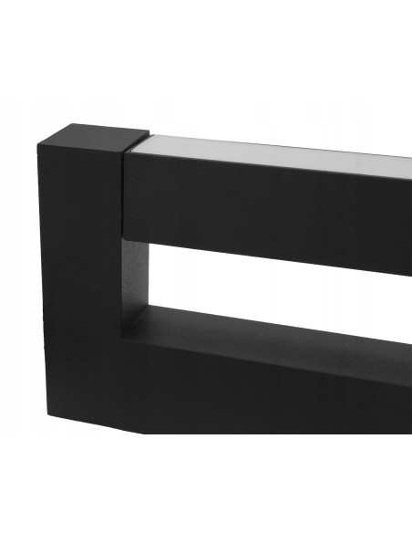 Lampa ścienna LOVIS 12W LED – nowoczesne oświetlenie z regulacją, czarna, IP44, idealna do łazienki i salonu