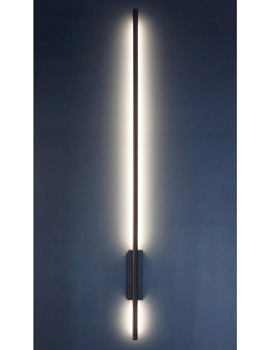 Kinkiet zewnętrzny LUNA LED IP54 - nowoczesne oświetlenie tarasowe, czarny, 12W, 780 lm, elegancja i funkcjonalność.