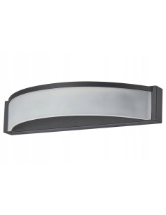 Nowoczesny kinkiet LED w półokrągłym kształcie - elegancka lampa do klatki schodowej i przedpokoju w kolorze czarnym. 2