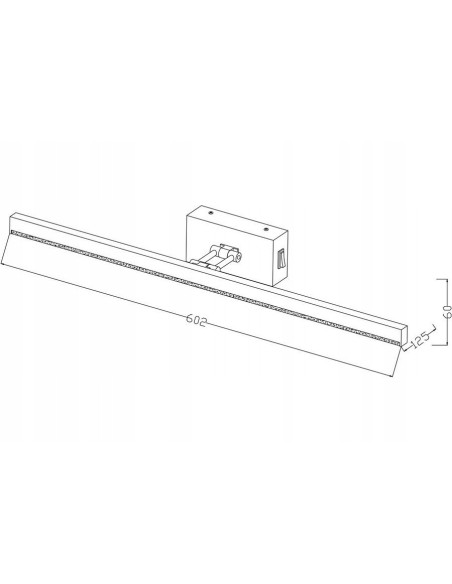Kinkiet skandynawski Lester 60 cm biały - nowoczesne oświetlenie do obrazu i lustra, elegancja i funkcjonalność
