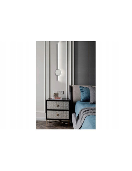 Kinkiet LED Alamiya 51 cm - Nowoczesne Oświetlenie Ścienne w Białym Kolorze, Energooszczędny i Funkcjonalny Design