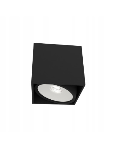 Lampa sufitowa Cardi I Nero / Ufo Bianco - Nowoczesny plafon minimalistyczny do wnętrz i klatki schodowej