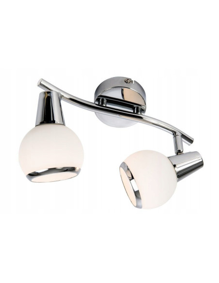 Kinkiet Loris 2-punktowy w chromie – minimalistyczne oświetlenie do korytarza i nowoczesnych wnętrz