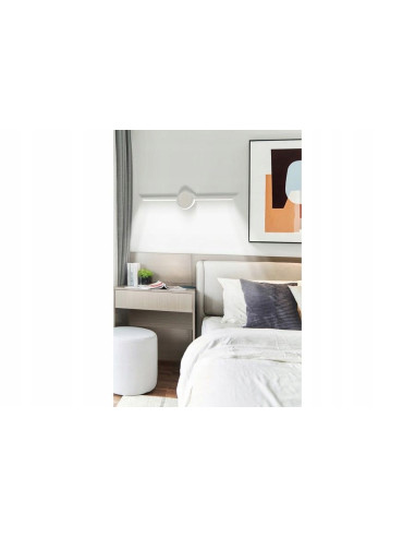 Nowoczesny kinkiet LED Almyrida 41cm – stylowe oświetlenie do sypialni i salonu, energooszczędne, białe światło.