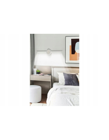 Nowoczesny kinkiet LED Almyrida 41cm – stylowe oświetlenie do sypialni i salonu, energooszczędne, białe światło.