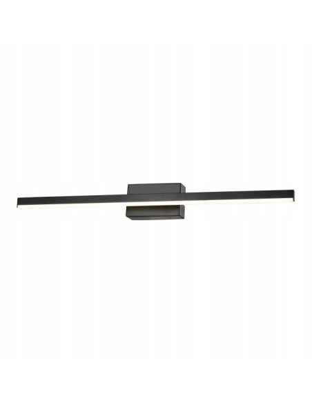 Kinkiet łazienkowy Linea 60 cm LED czarny - nowoczesne oświetlenie nad lustro IP44
