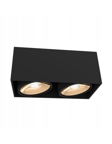 Lampa sufitowa Cardi II Nero z złotymi akcentami - nowoczesny design od Orlicki Design do eleganckich wnętrz.