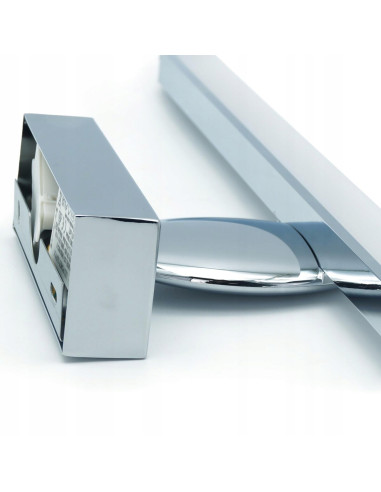 Kinkiet LED SIRIUS 12W, chromowy, wodoodporny 60cm – nowoczesne oświetlenie do łazienek i wnętrz industrialnych