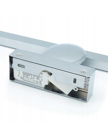 Kinkiet LED SIRIUS 12W, chromowy, wodoodporny 60cm – nowoczesne oświetlenie do łazienek i wnętrz industrialnych