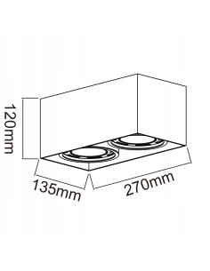 Lampa natynkowa Cardi II Nero 2-punktowa - nowoczesny plafon minimalistyczny w matowym czarnym kolorze od Orlicki Design 2
