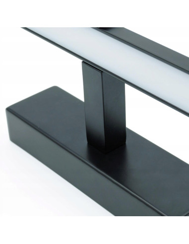 Elegancki kinkiet LED VENUS 8W w kolorze czarnym - nowoczesne oświetlenie łazienkowe, IP44, energooszczędny styl.