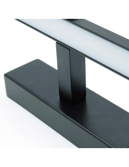 Elegancki kinkiet LED VENUS 8W w kolorze czarnym - nowoczesne oświetlenie łazienkowe, IP44, energooszczędny styl.