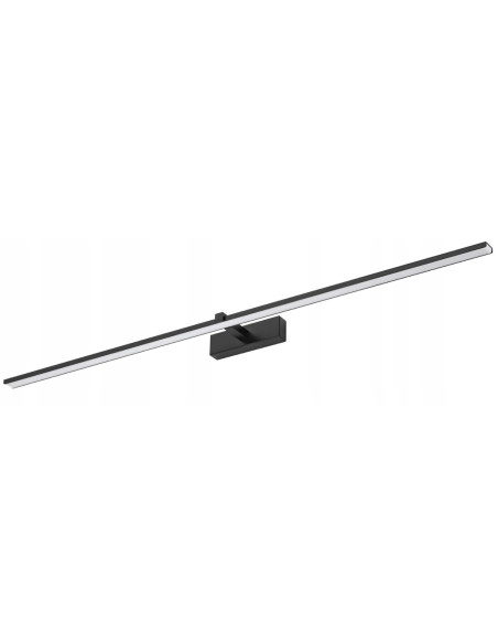 Kinkiet łazienkowy VENUS 120cm czarny LED 24W, nowoczesny design, wysoka jasność 1680 lumenów, wodoodporny