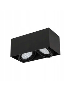 Plafon nowoczesny CARDI II NERO z dwoma punktami świetlnymi, Orlicki Design, minimalistyczny styl do wnętrz