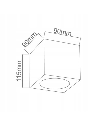 Plafon CUBO Orlicki Design w Stylu Nowoczesnym z Chromowanym Wykończeniem do Kuchni i Wnętrz