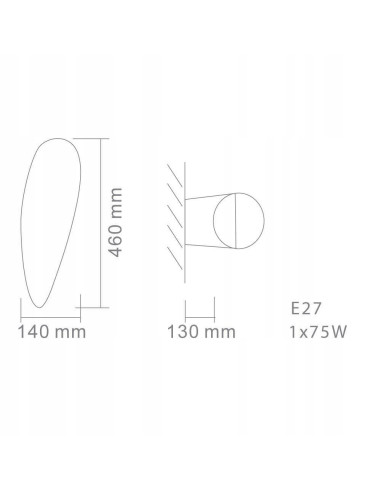 Lampa ścienna Corno LED - minimalistyczna biała oprawa owalna do sypialni, nowoczesny design, efektywność A.