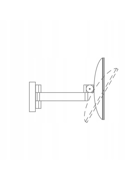 Lampa Kinkietowa Belli IP44 z Lustrem LED, Regulowane Światło, Elegancki Design do Łazienki, Orlicki Design