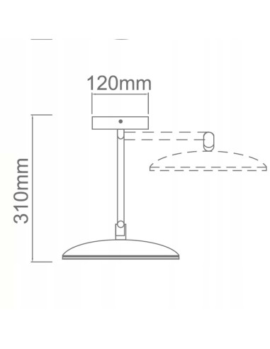 Lampa Kinkietowa Belli IP44 z Lustrem LED, Regulowane Światło, Elegancki Design do Łazienki, Orlicki Design
