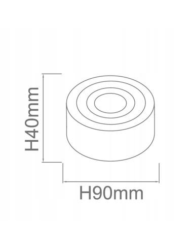 Lampa punktowa Rullo Mini IP44 - czarna, minimalistyczna, zintegrowane LED, idealna do nowoczesnych łazienek.