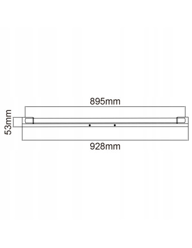 Lampa ścienna Primo 900 LED IP44 - Nowoczesne oświetlenie do łazienek i wnętrz komercyjnych, chromowy design.