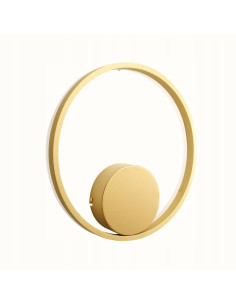 Kinkiet LED RING HALO 40 w kolorze złotym – nowoczesne oświetlenie do wnętrz restauracyjnych i domowych