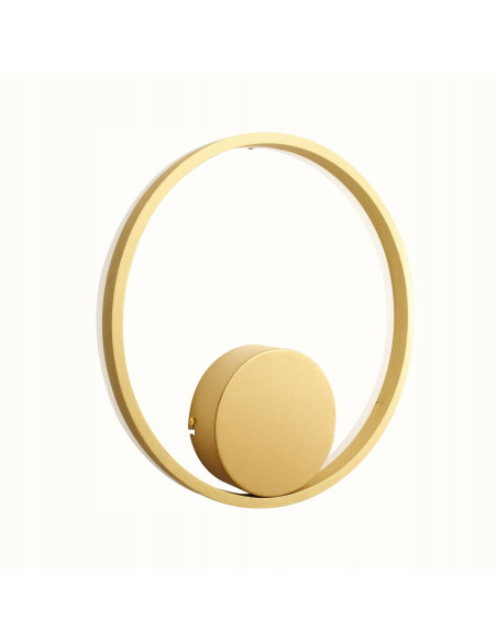 Kinkiet LED RING HALO 40 w kolorze złotym – nowoczesne oświetlenie do wnętrz restauracyjnych i domowych