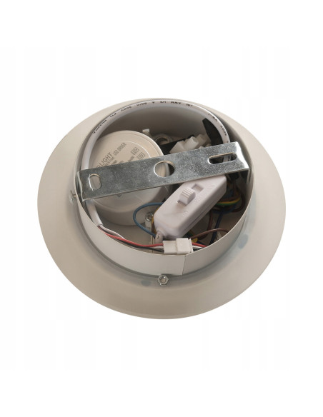 Lampa ścienna Parma z ruchomym reflektorem - eleganckie oświetlenie do biura i przedpokoju w białym i złotym kolorze