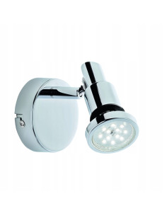 Reflektor ścienny Briloner GU10 okrągły, srebrny IP44, chromowany, LED 4.8W, nowoczesny design do łazienki i wnętrz. 2