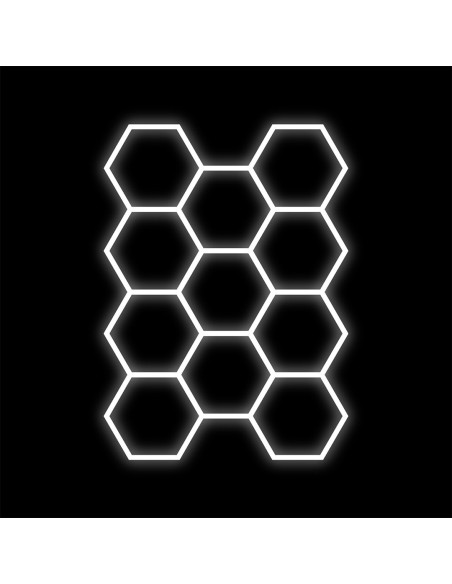 Nowoczesna Lampa Sufitowa LED HEXAGON 7W 6500K - Minimalistyczny Design, Biała, 44x44cm, Energooszczędna