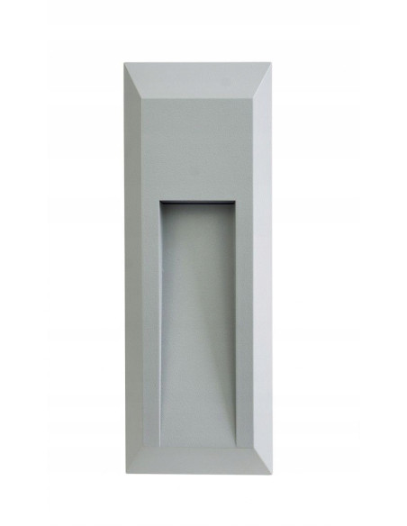 Lampa natynkowa LED MUR PC 2502B - eleganckie oświetlenie zewnętrzne w odcieniu szarości, IP65, 150 lumenów.