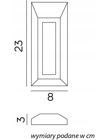 Lampa natynkowa LED MUR PC 2502B - eleganckie oświetlenie zewnętrzne w odcieniu szarości, IP65, 150 lumenów.